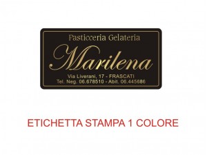 Etichette adesive per pasticcerie, bar, panetterie e gelaterie (mm 40x20)  (cod.41/I )